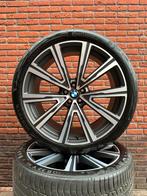 Originele BMW X5 velgen 22 inch met Continental banden, 6 mm, Ophalen, Banden en Velgen, Overige maten, Personenwagen