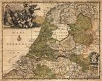 Handgekleurde kaart 1720 - De zeven vereenegde Nederlanden, Ophalen of Verzenden