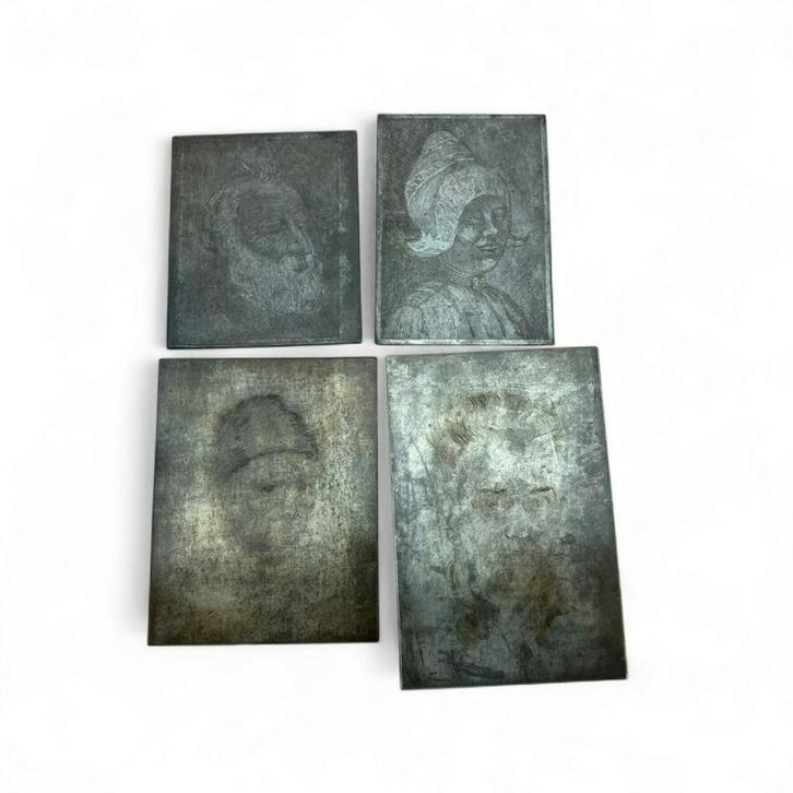 Sjoerd de Vries (1906-1996), vier etsplaten, Antiek en Kunst, Kunst | Etsen en Gravures, Ophalen of Verzenden