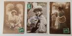 Set oude ansichtkaarten dames met bloemen, Ophalen of Verzenden, Voor 1920