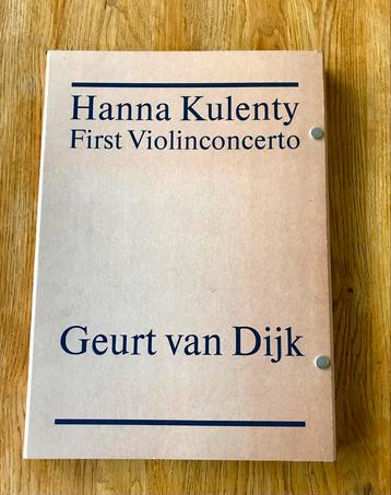 Unieke uitgave van First Violinconcerto Hanna Kulenty  beschikbaar voor biedingen