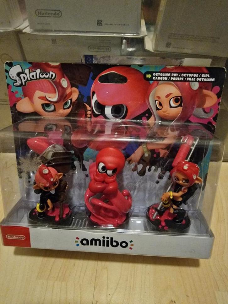 Splatoon Amiibo Octoling Set - Boy, Octopus, Girl, Spelcomputers en Games, Spelcomputers | Nintendo Portables | Accessoires, Nieuw