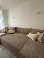 U-Bank Slaapbank Ribstof - 310cm Breed, Ophalen, Gebruikt, Hoekbank, 300 cm of meer