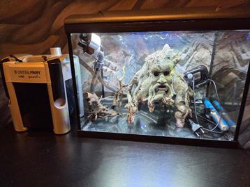 Aquarium 50L HS Aqua Platy zwart met JBL e402 buitenfilter beschikbaar voor biedingen