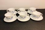 Arcopal France Koffieset VINTAGE, 6 koppen & schotels, Ophalen of Verzenden, Overige stijlen, Kop(pen) en/of Schotel(s), Glas