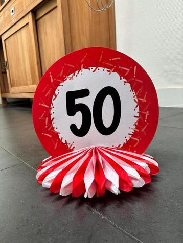 Tafeldecoratie 50 Jaar beschikbaar voor biedingen