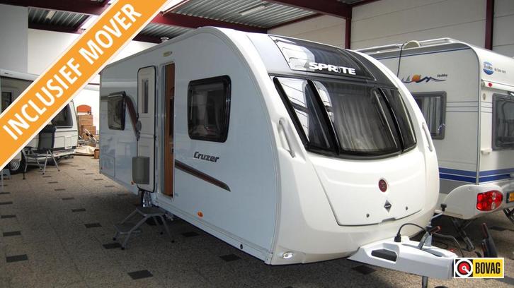 Sprite Cruzer 480 SR, Caravans en Kamperen, Caravans, tot en met 4, 1250 - 1500 kg, Standaardzit, Sprite, Frans bed, Overige typen