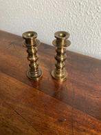 2 Koperen Kandelaartjes voor het Poppenhuis, Ophalen of Verzenden, Gebruikt, Gebruiksvoorwerp