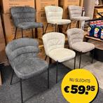 Actie eetkamerstoelen nu €59,-, Ophalen of Verzenden, Nieuw