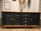Dressoir klassiek modern zwart&goud, Ophalen, Zo goed als nieuw, 50 tot 75 cm, 50 tot 100 cm