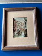 4 Schilderijen in Passe Partout Lijst, Antiek en Kunst, Kunst | Schilderijen | Klassiek, Ophalen of Verzenden