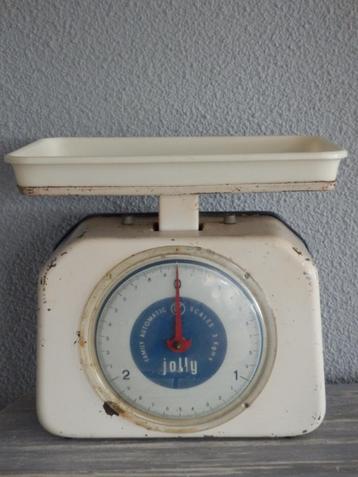 Prachtige oude keukenweegschaal, blikvanger in de keuken! beschikbaar voor biedingen