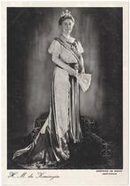 Kaart - Portret Koningin Wilhelmina, Verzamelen, Koninklijk Huis en Royalty, Ophalen of Verzenden, Gebruikt, Nederland, Kaart, Foto of Prent