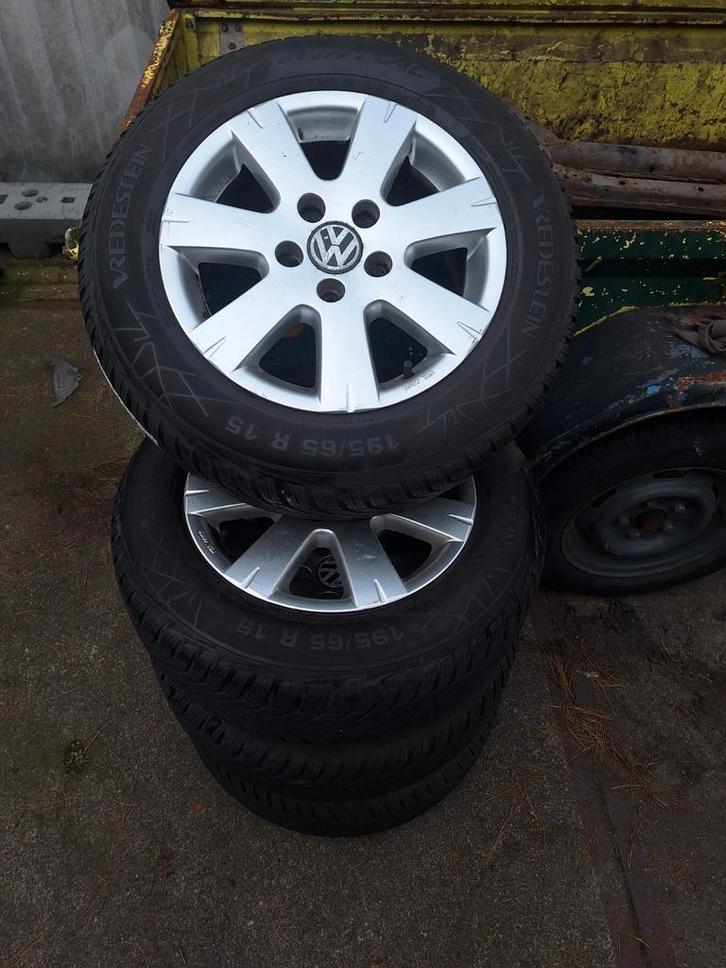 VW Golf, Seat, Skoda Winterset 195/65 R15 Vredestein, Auto-onderdelen, Banden en Velgen, Banden en Velgen, Winterbanden, 15 inch