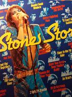 STONES STORY MET MICK JAGGER POSTER, Ophalen of Verzenden, 1960 tot 1980, Zo goed als nieuw, Overige formaten