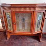 Antiek bovendeel van een kast met glas in lood, Glas, Minder dan 100 cm, 25 tot 50 cm, 50 tot 100 cm