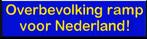 Sticker Overbevolking, Verzenden, Nieuw, Sticker