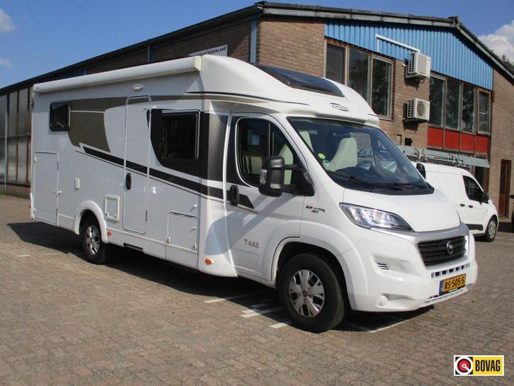 Carado T448 Enkele bedden+Hefbed AUTOMAAT !, Caravans en Kamperen, Campers, Bedrijf, tot en met 4, Half-integraal, Carado, Diesel