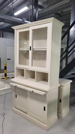 Kast buffetkast , vitrine kast. witte crème kleur, Huis en Inrichting, Kasten | Buffetkasten, Gebruikt, 100 tot 150 cm, 200 cm of meer