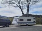 Caravan hobby 560kmfe, Hobby, 7 tot 8 meter, Dwars-stapelbed, Treinzit