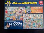 Jan van Haasteren 2x1000 Comic Puzzel, Ophalen of Verzenden, 500 t/m 1500 stukjes, Zo goed als nieuw, Legpuzzel