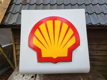 Grote enkelzijdige SHELL reclame lichtbak/lichtrecla beschikbaar voor biedingen