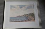 Engels strand bij Redcar, North Yorkshire,1964, G.E. Wood, Antiek en Kunst, Ophalen