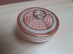 Glazen bonbon schaaltje met deksel - vintage -, Antiek en Kunst, Antiek | Glas en Kristal, Ophalen of Verzenden