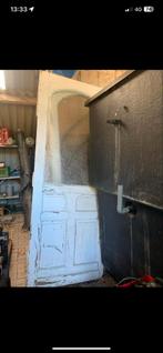 Oude Buitendeur met Glas antiek, Doe-het-zelf en Verbouw, Deuren en Horren, Gebruikt, 80 tot 100 cm, Ophalen of Verzenden, 200 tot 215 cm