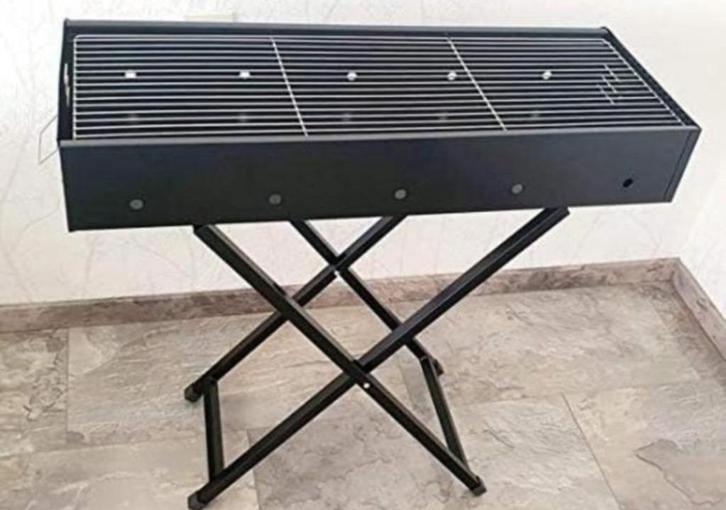 Houtskoolbarbeque klapbare BBQ Grilloppervlak 82 x 32 cm, Tuin en Terras, Houtskoolbarbecues, Nieuw, Ophalen of Verzenden