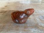 Oud terracotta fluitje beest / kikker. Oranje / bruin, Ophalen