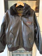 Redskins leren pilotenjas bomberjas, Ophalen of Verzenden, Zo goed als nieuw, Maat 56/58 (XL), Bruin