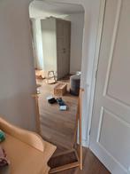 Bamboe Passpiegel in goede staat, Huis en Inrichting, Woonaccessoires | Spiegels, Ophalen, Minder dan 50 cm, Gebruikt, 150 tot 200 cm