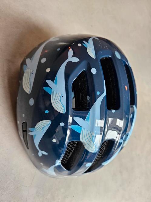 Abus Smiley 3.0 Fietshelm Kind - Walvis Design, Fietsen en Brommers, Fietsaccessoires | Fietshelmen, Gebruikt, Jongen of Meisje