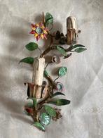 Emaille wandlamp / kandelaar, Antiek en Kunst, Antiek | Lampen, Ophalen of Verzenden