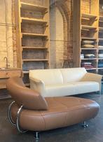 Leolux Kikko fauteuil/ chaise longue showmodel Noli leer