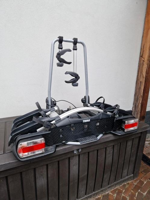 Thule euroway 921 fietsendrager kantelbaar ZGAN MTB, Auto diversen, Fietsendragers, Zo goed als nieuw, Trekhaakdrager, 2 fietsen