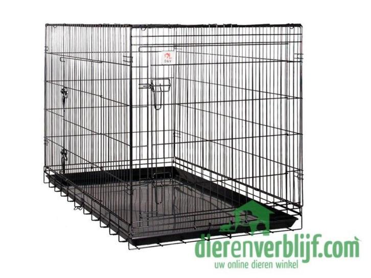 Hondenbench 2-deurs zwart nieuw te koop, Dieren en Toebehoren, Hondenbenches, Nieuw, Ophalen of Verzenden