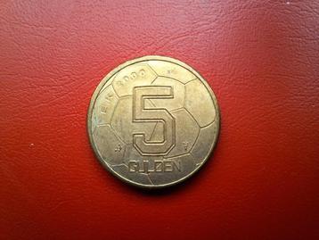 5 Gulden 2000 EK Voetbal beschikbaar voor biedingen