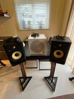 Rokit 8 + Devine sub + 2 x samson studio monitor stand, Overige merken, Subwoofer, Ophalen of Verzenden, Zo goed als nieuw
