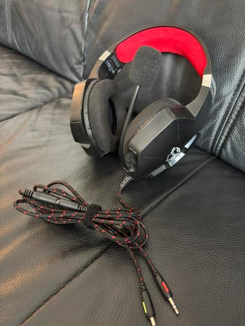 TRUST GXT 323 Carus, gaming headset met microfoon, als nieuw, Computers en Software, Headsets, Zo goed als nieuw, Over-ear, Gaming headset