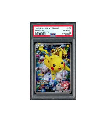 Pokemon Pikachu Battle Festa 2015 XY Promo FA #175 PSA 10 beschikbaar voor biedingen