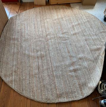 Groot rond jute kleed, Ikea Lohals, doorsnede 230cm beschikbaar voor biedingen