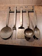 Antiek 19de eeuws keukenset, 5 delig + rek, Ophalen of Verzenden