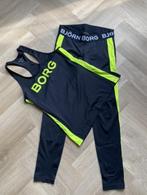 Bjorn Borg set top + legging zwart / fluor geel maat 40, Bjorn Borg, Gedragen, Maat 38/40 (M), Ophalen of Verzenden