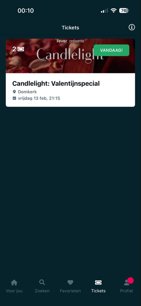 Candlelight Concert 13 februari 21:15: Valentines Edition, Tickets en Kaartjes, Concerten | Klassiek, Twee personen, Februari