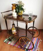 Vintage Drankenkar Trolley Bijzettafel tafel midcentury kast, Huis en Inrichting, Ophalen, Zo goed als nieuw