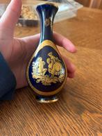 Vintage Franse Limoges kobaltblauwe vaasje, Ophalen of Verzenden