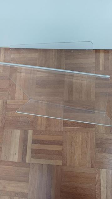 Vintage plexiglas tijdschriften houder, asymmetrisch beschikbaar voor biedingen