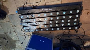 6 x showtec sunstrip passief. beschikbaar voor biedingen